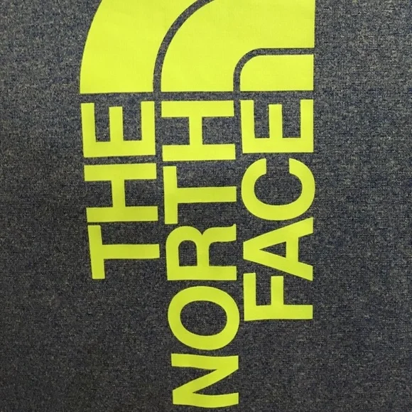 Women's The North Face Logo Long Sleeve Hoodie Sweatshirt Size Medium Blue - Picture 2 of 5